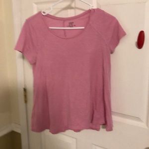 Crown and ivy pink tee